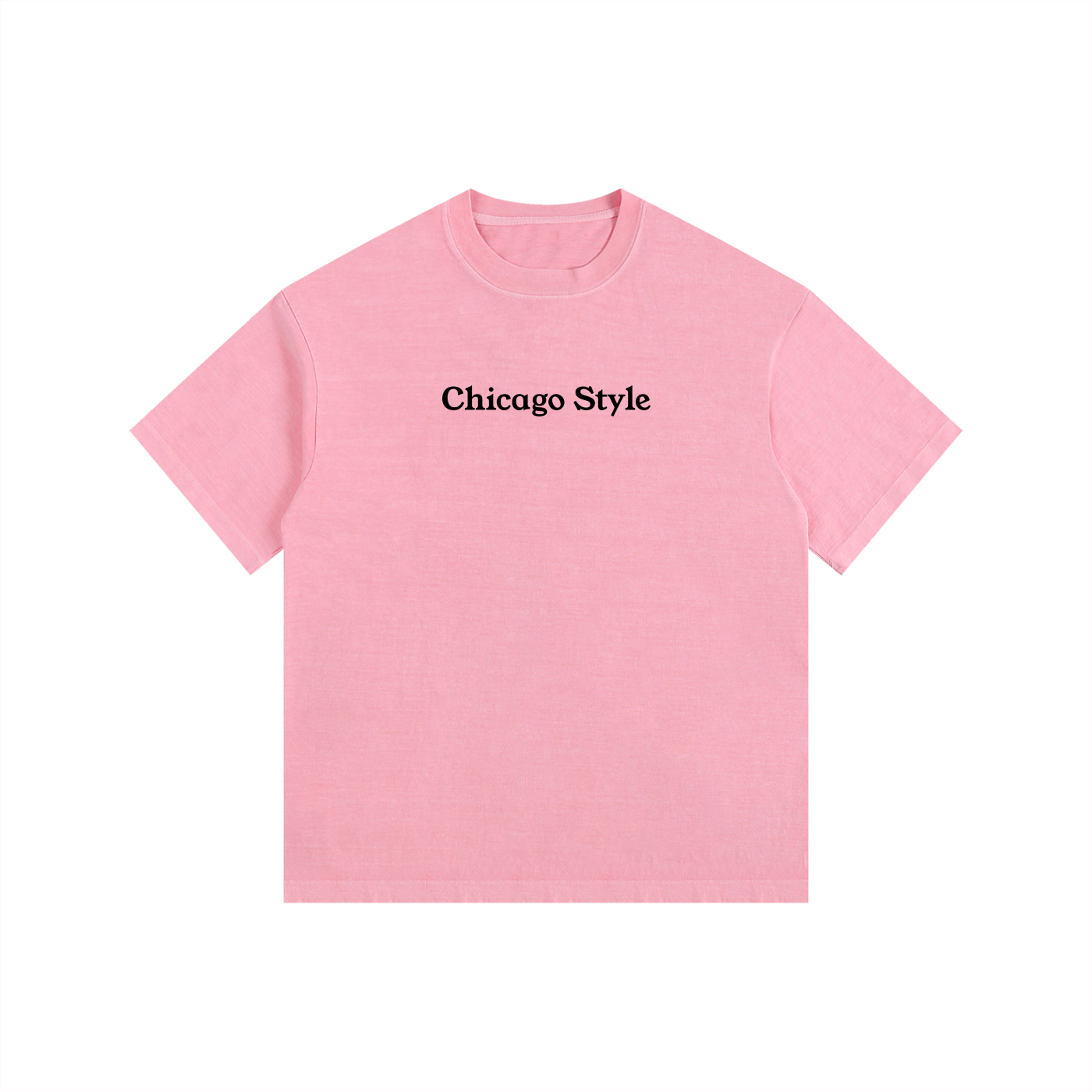"Chicago Style" Vintage Washed Oversized Cotton T-Shirt