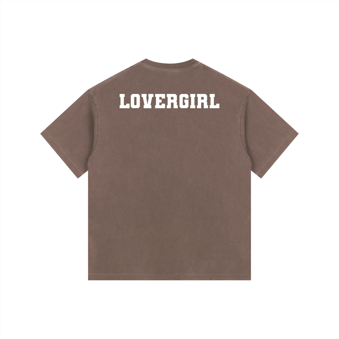 LOVERGIRL Vintage Washed Oversized Cotton T-Shirt