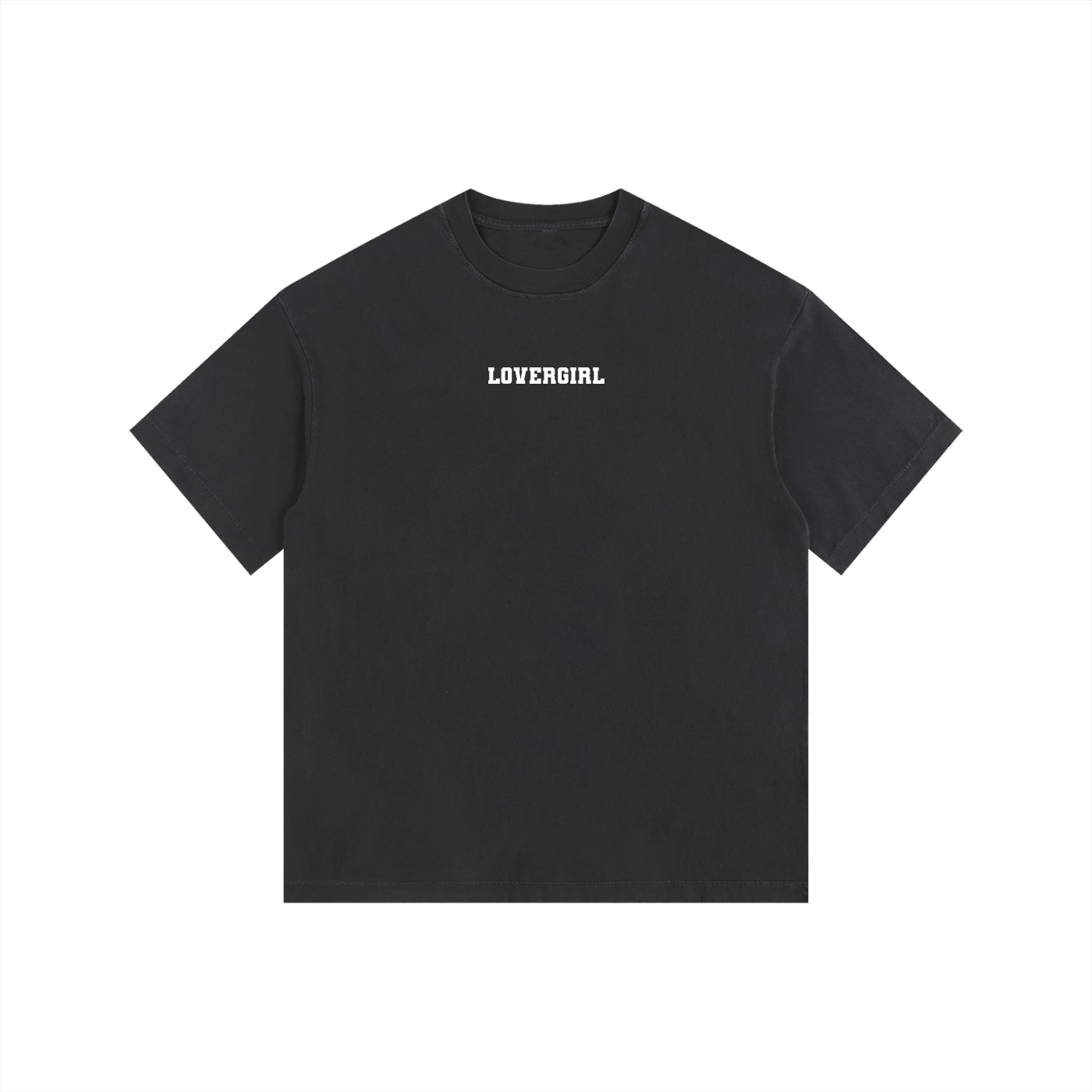 LOVERGIRL Vintage Washed Oversized Cotton T-Shirt