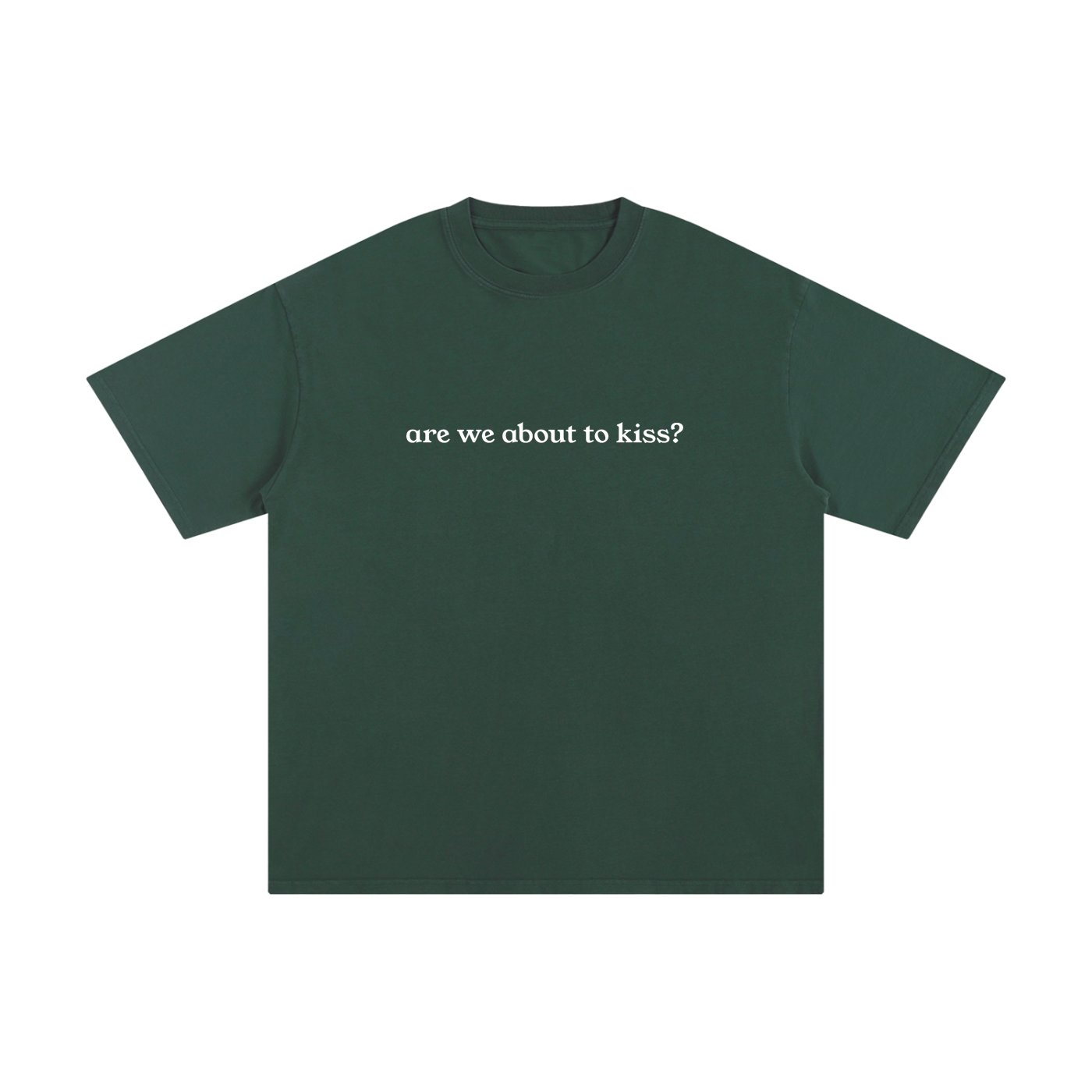"Are We About To Kiss?" Unisex Pure Cotton T-Shirt