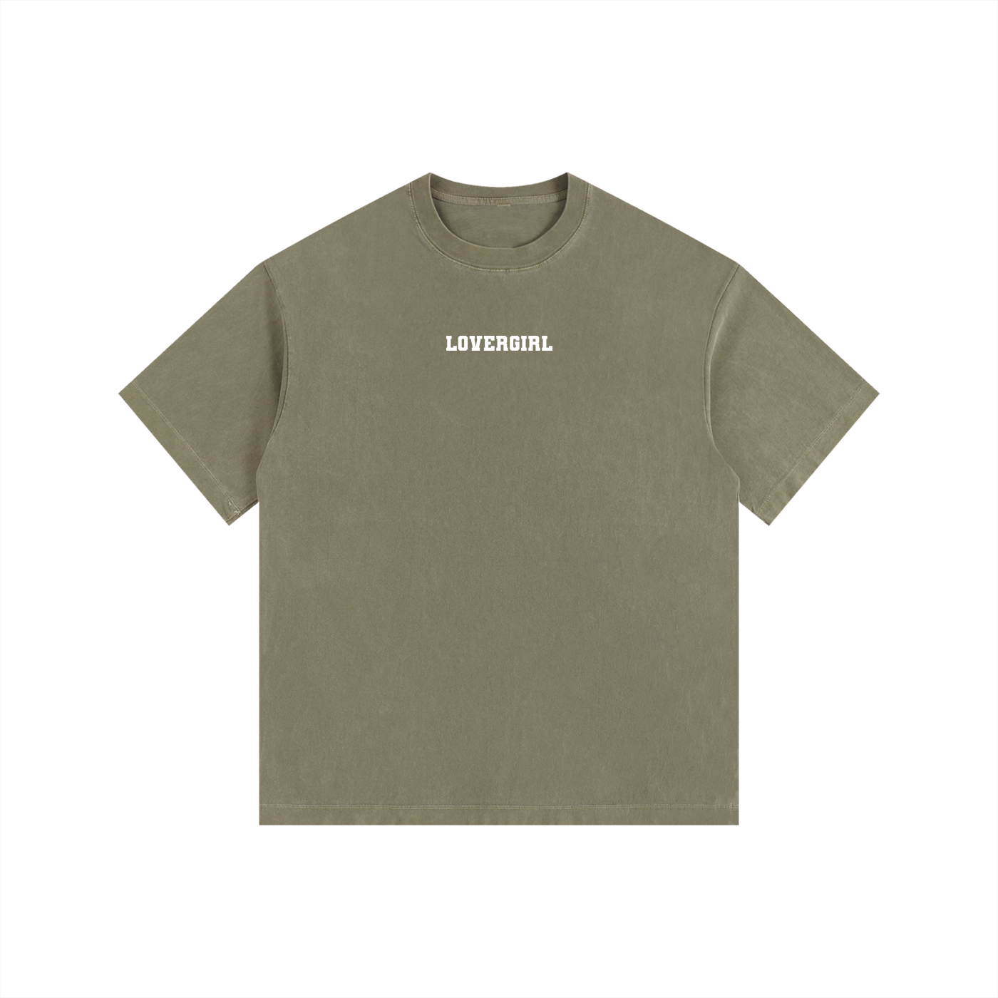 LOVERGIRL Vintage Washed Oversized Cotton T-Shirt