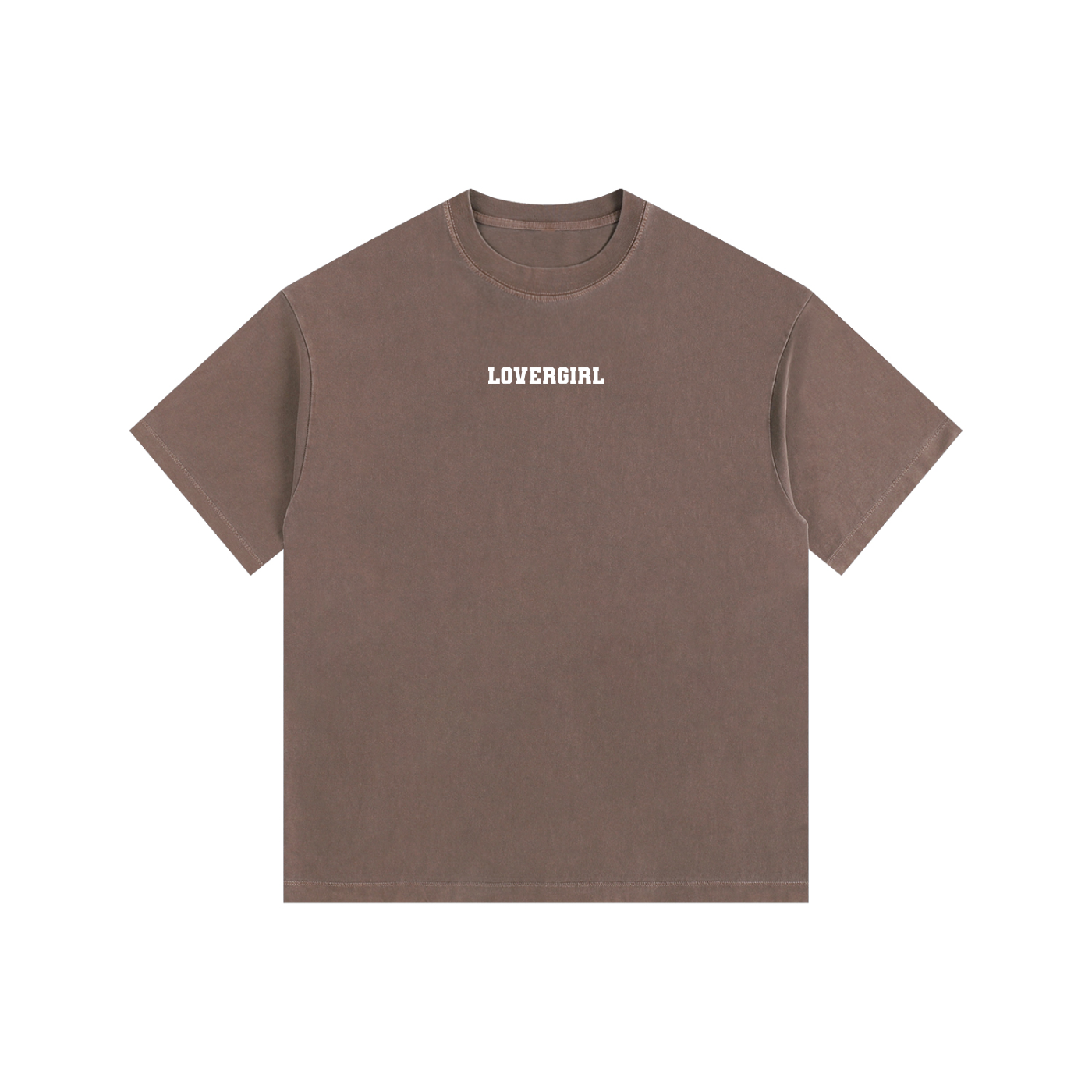 LOVERGIRL Vintage Washed Oversized Cotton T-Shirt