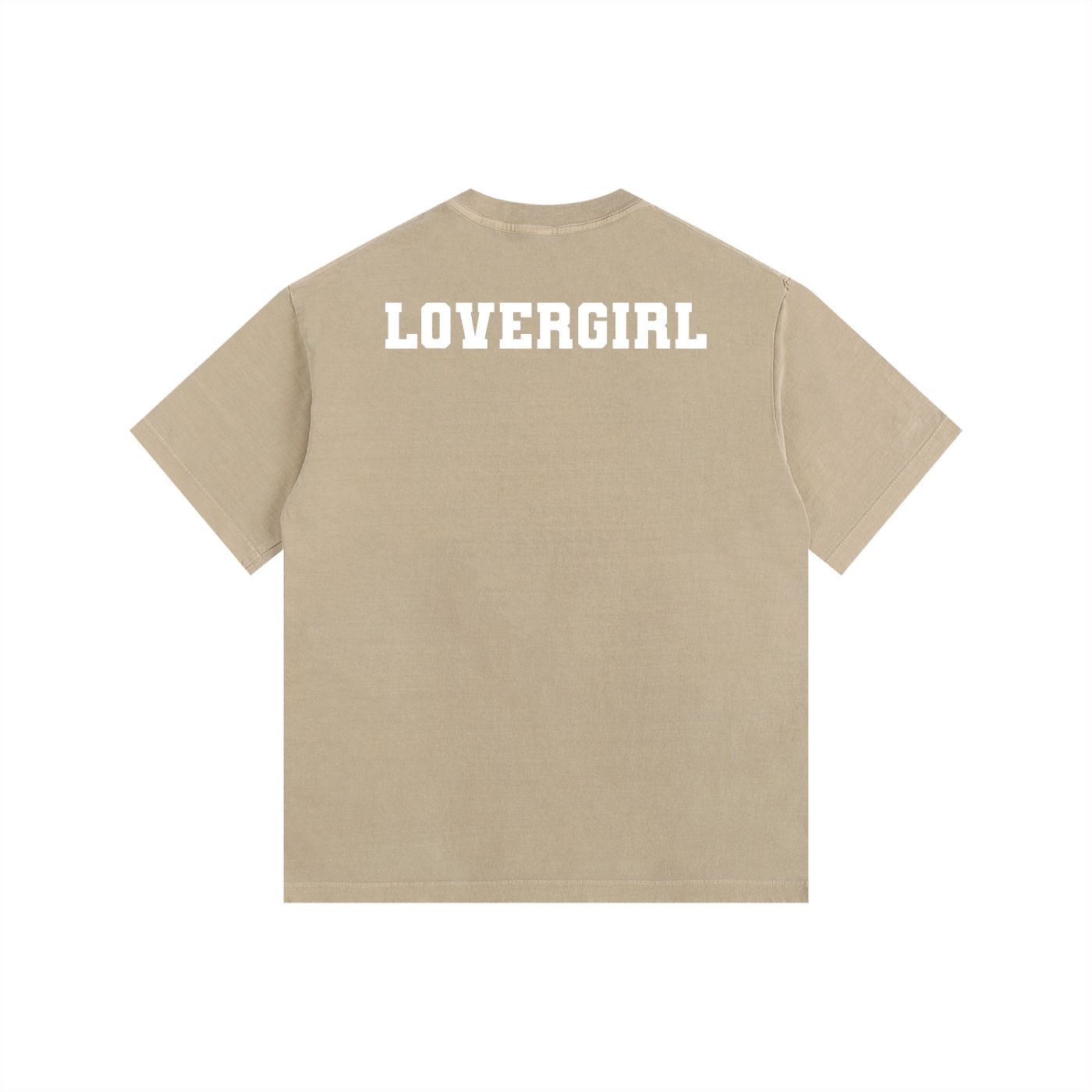 LOVERGIRL Vintage Washed Oversized Cotton T-Shirt
