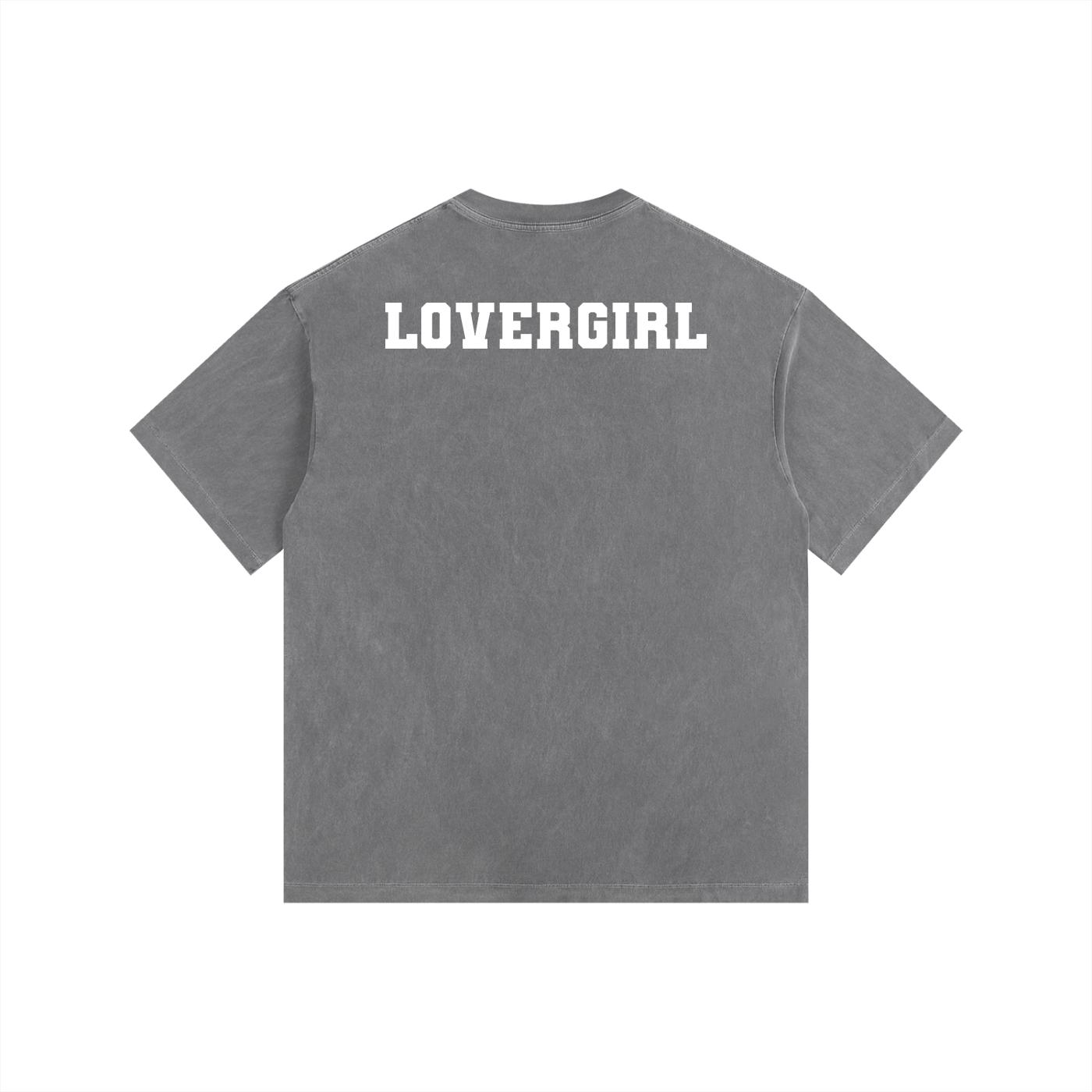 LOVERGIRL Vintage Washed Oversized Cotton T-Shirt