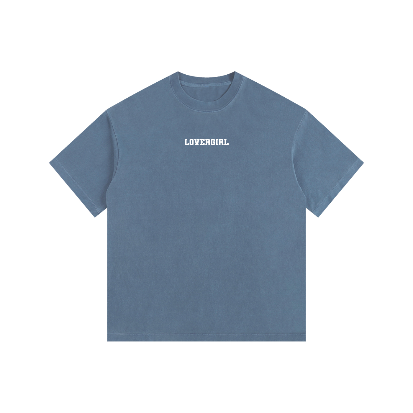 LOVERGIRL Vintage Washed Oversized Cotton T-Shirt