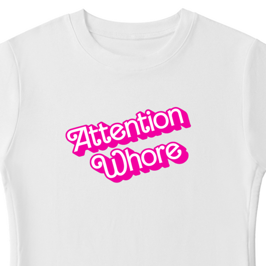 Attention Whore Drawstring Babydoll Tee