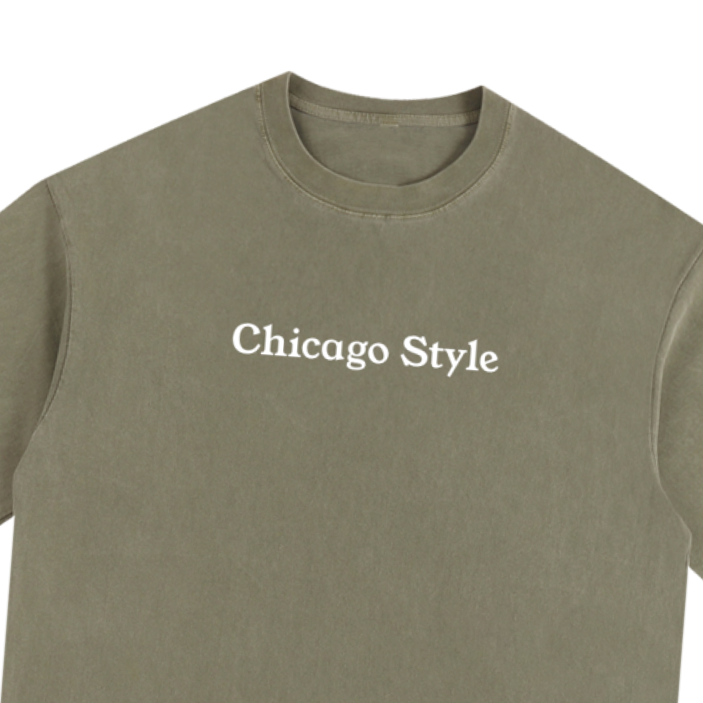 "Chicago Style" Vintage Washed Oversized Cotton Shirt