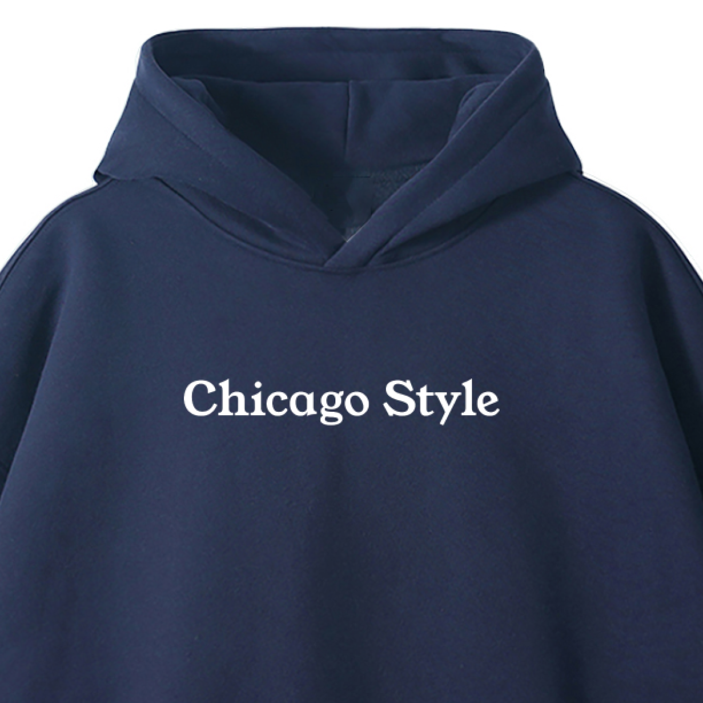 "Chicago Style" Oversize Fleeced Hoodie