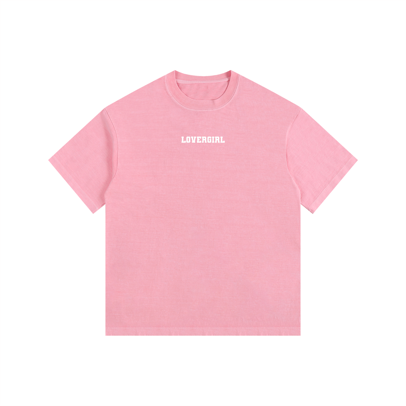 LOVERGIRL Vintage Washed Oversized Cotton T-Shirt