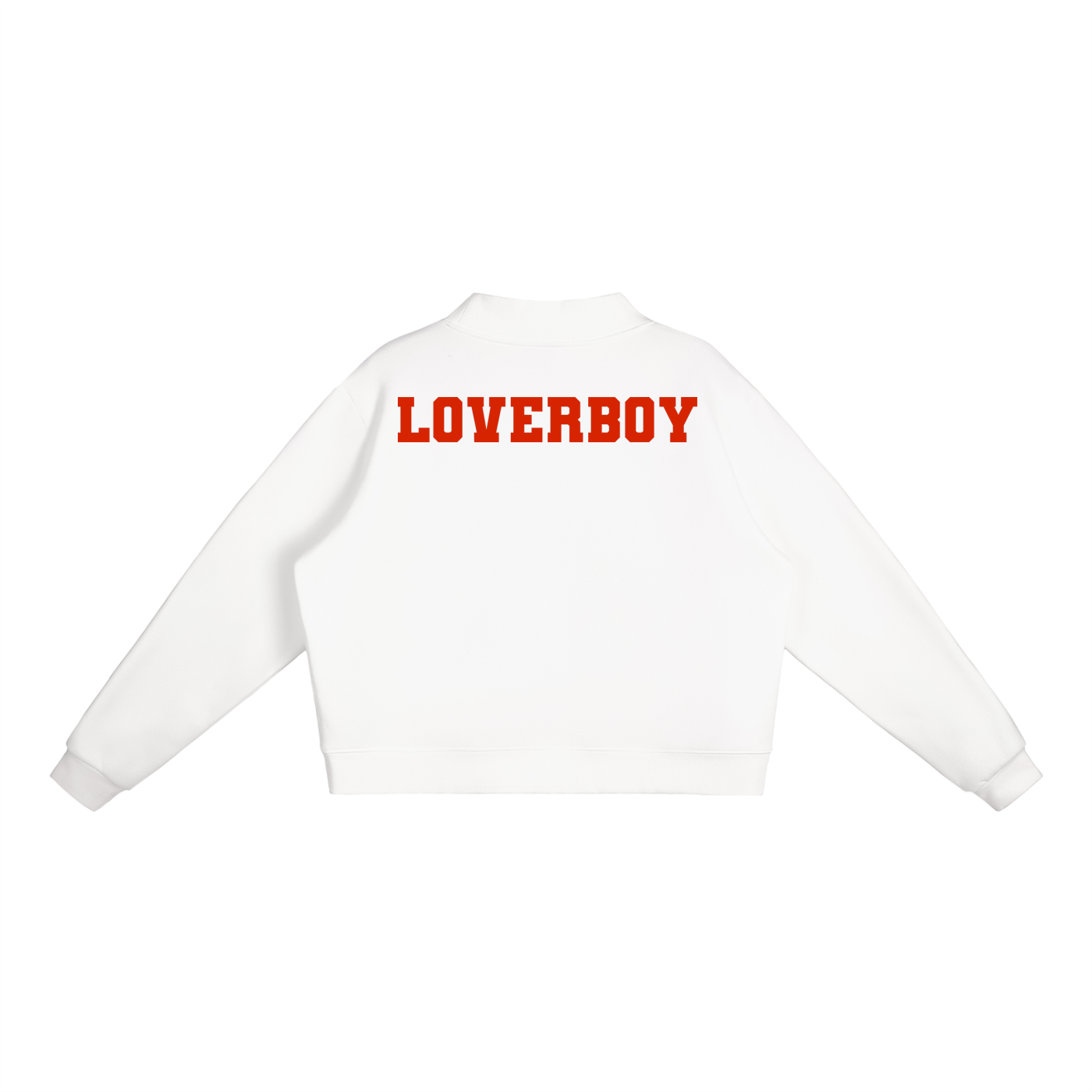 LOVERBOY Essential Fleece Mock-Neck Crew Sweatshirt