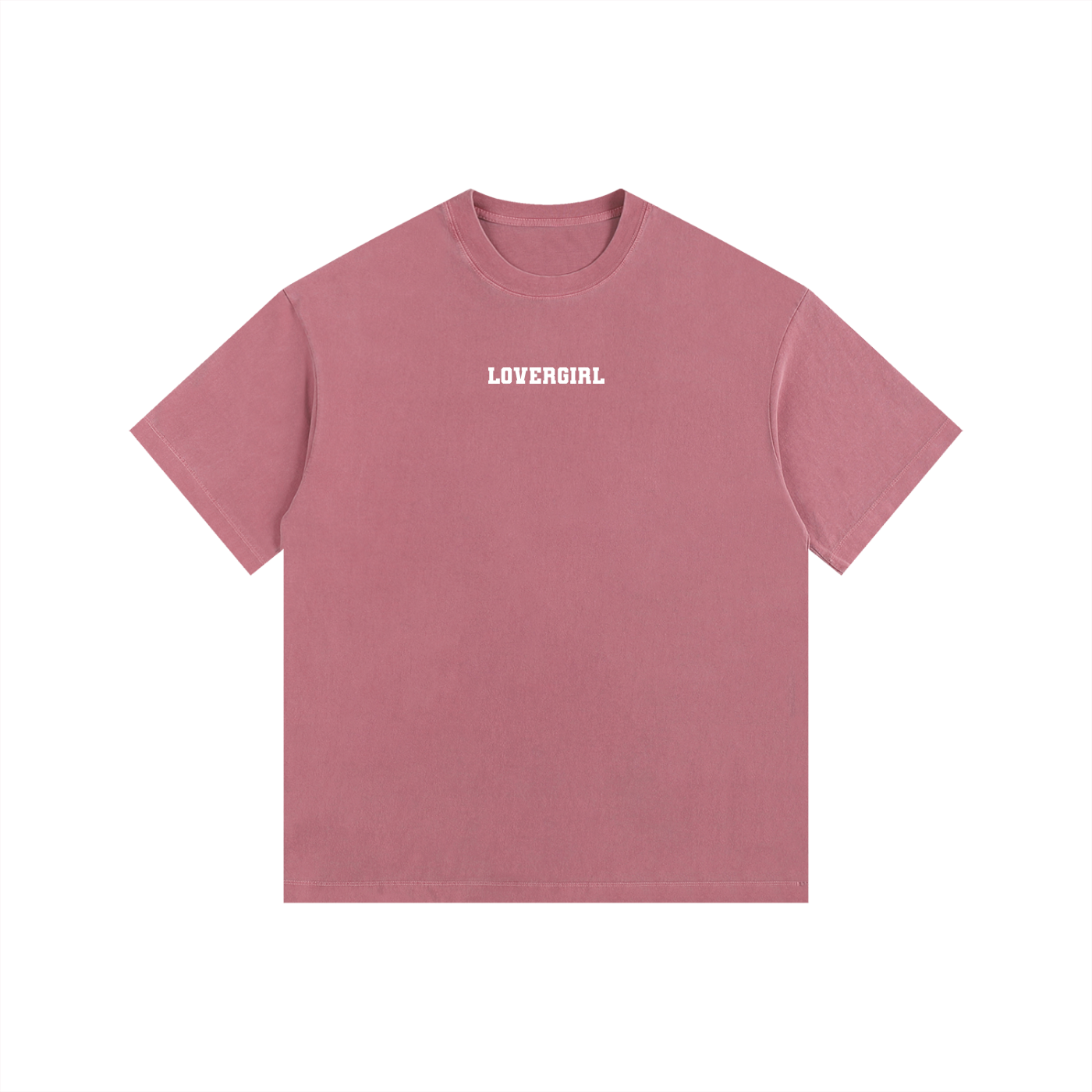 LOVERGIRL Vintage Washed Oversized Cotton T-Shirt