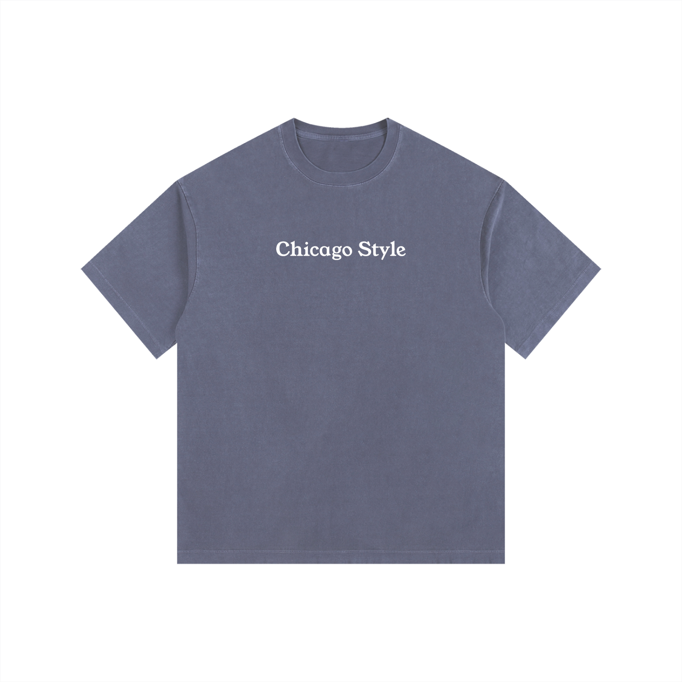 "Chicago Style" Vintage Washed Oversized Cotton Shirt