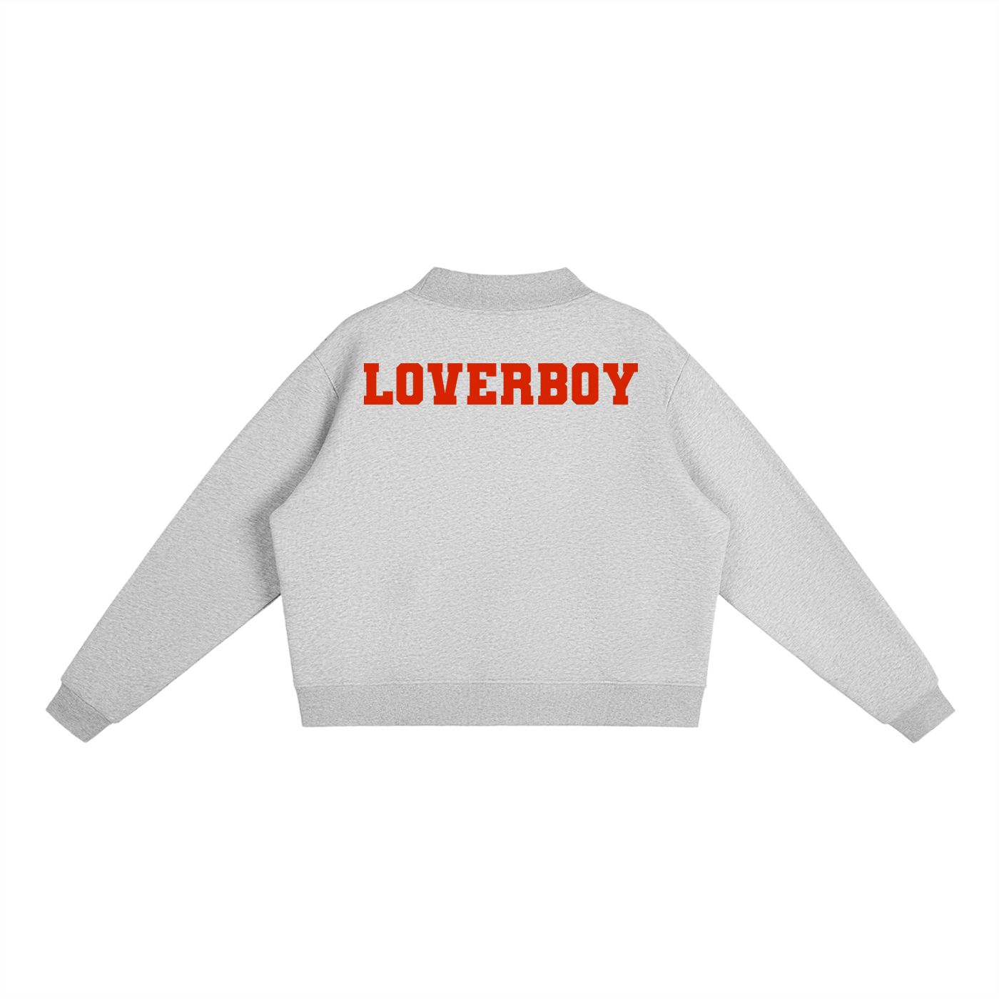 LOVERBOY Essential Fleece Mock-Neck Crew Sweatshirt