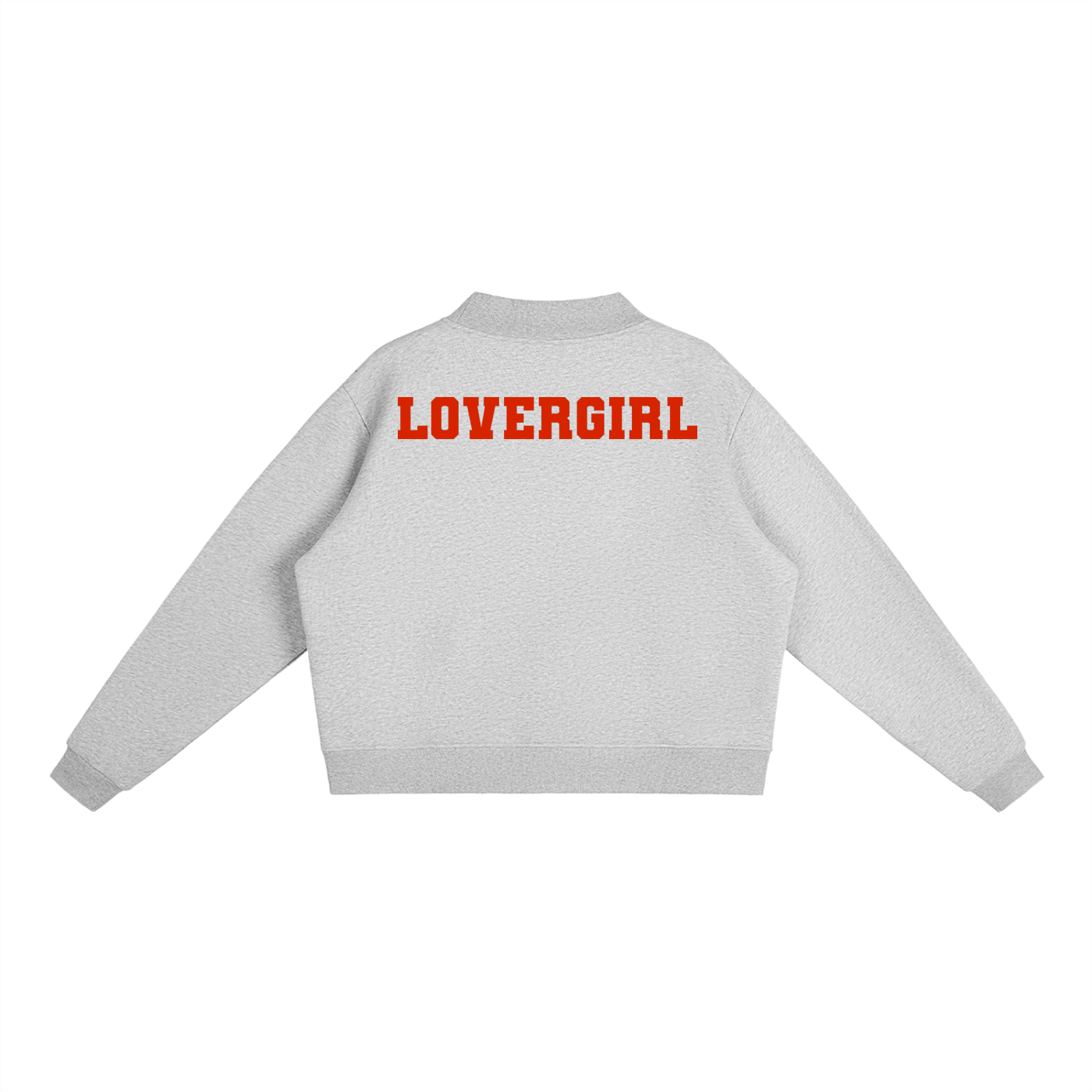 LOVERGIRL Essential Fleece Mock-Neck Crew Sweatshirt