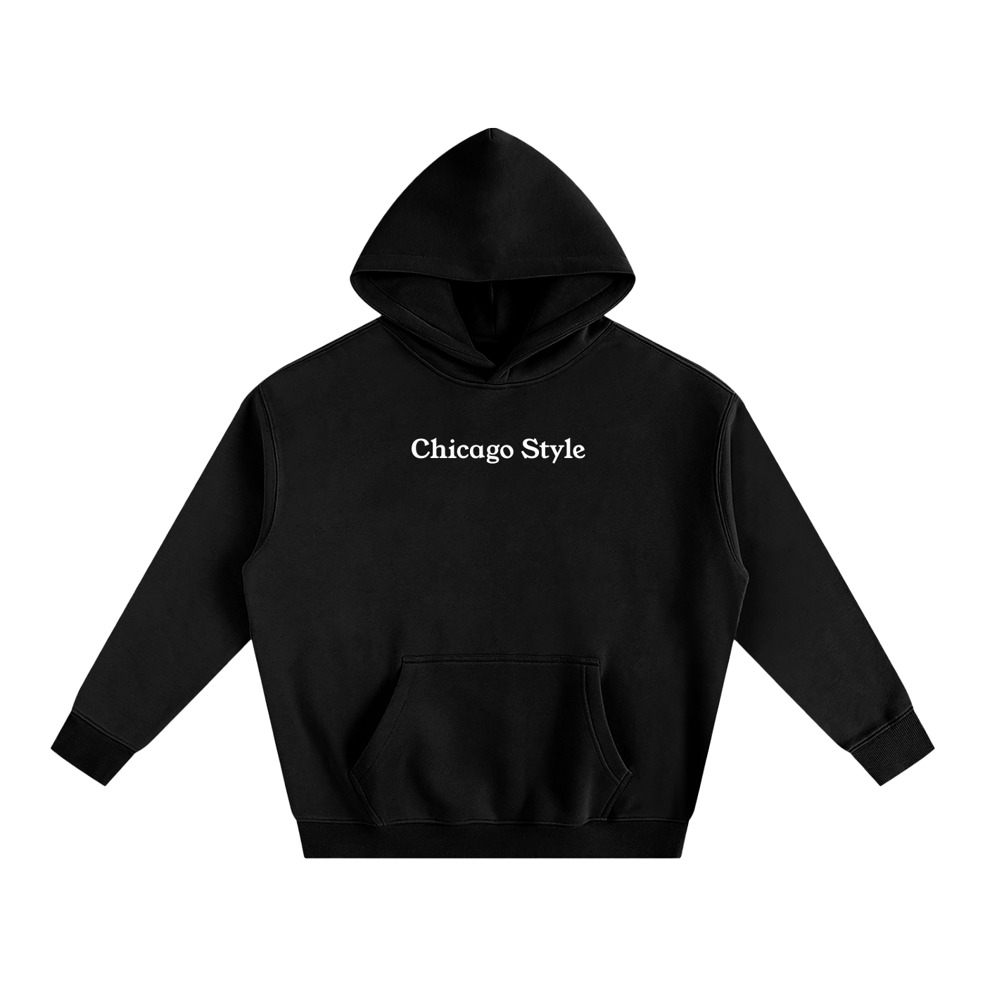 "Chicago Style" Oversize Fleeced Hoodie