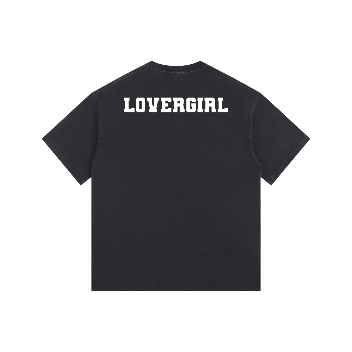 LOVERGIRL Vintage Washed Oversized Cotton T-Shirt