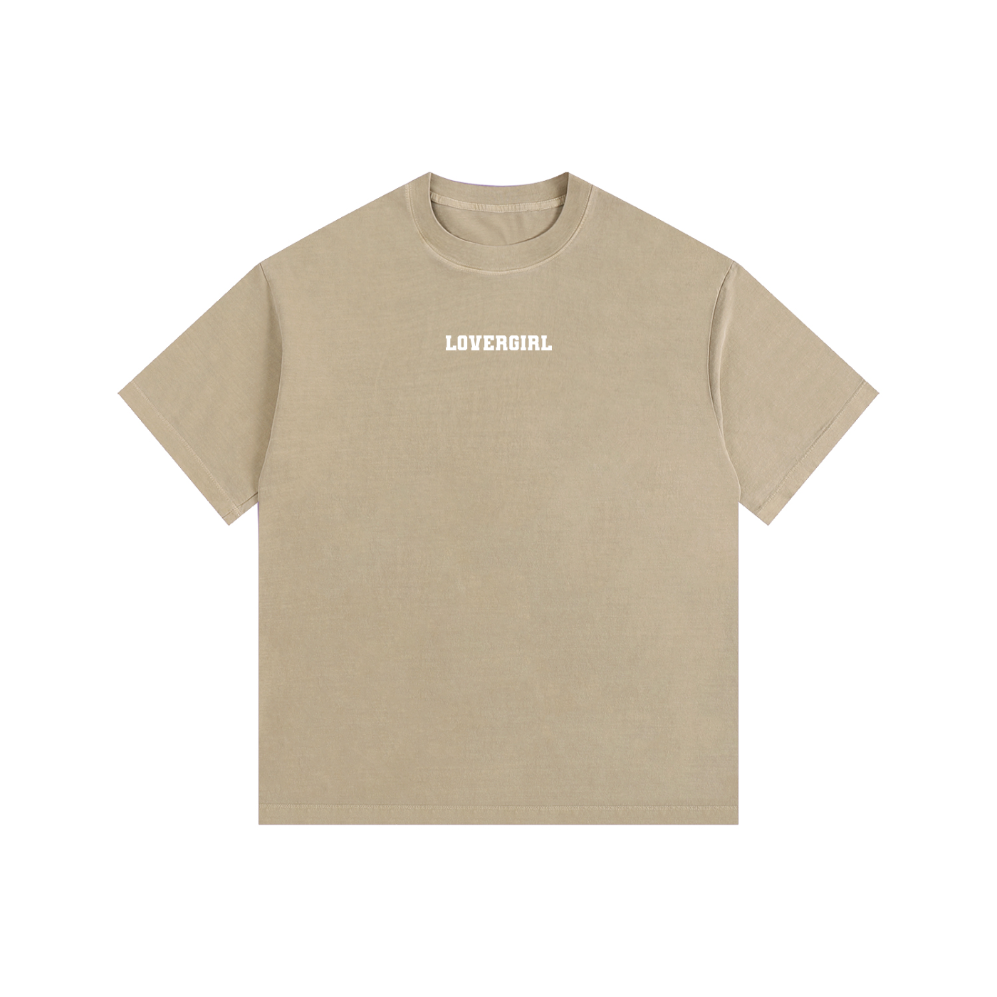 LOVERGIRL Vintage Washed Oversized Cotton T-Shirt