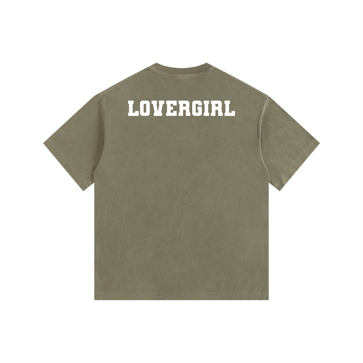 LOVERGIRL Vintage Washed Oversized Cotton T-Shirt
