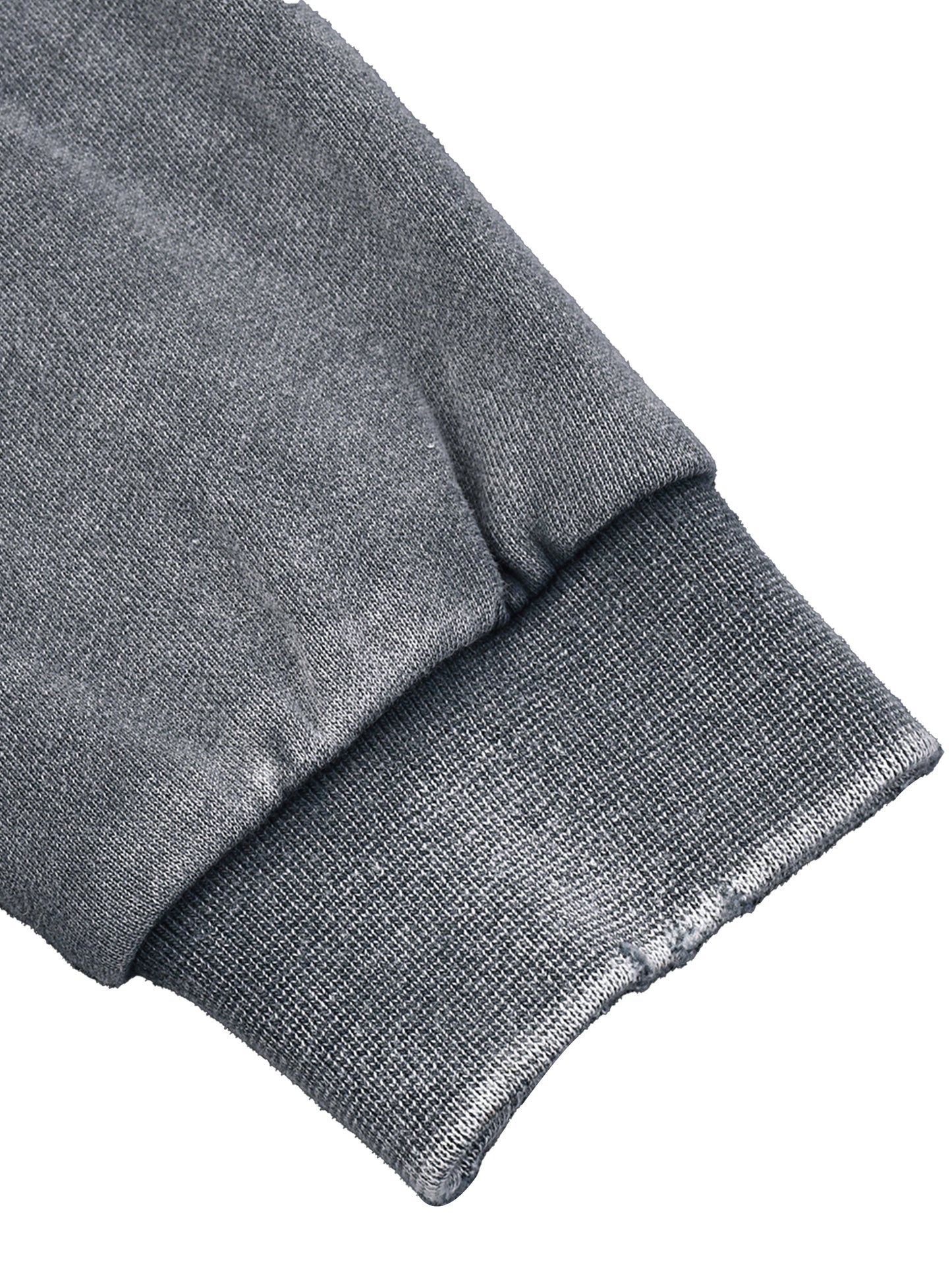 "Pure Chaos" Snow Washed Raw Edge Cropped Sweatshirt