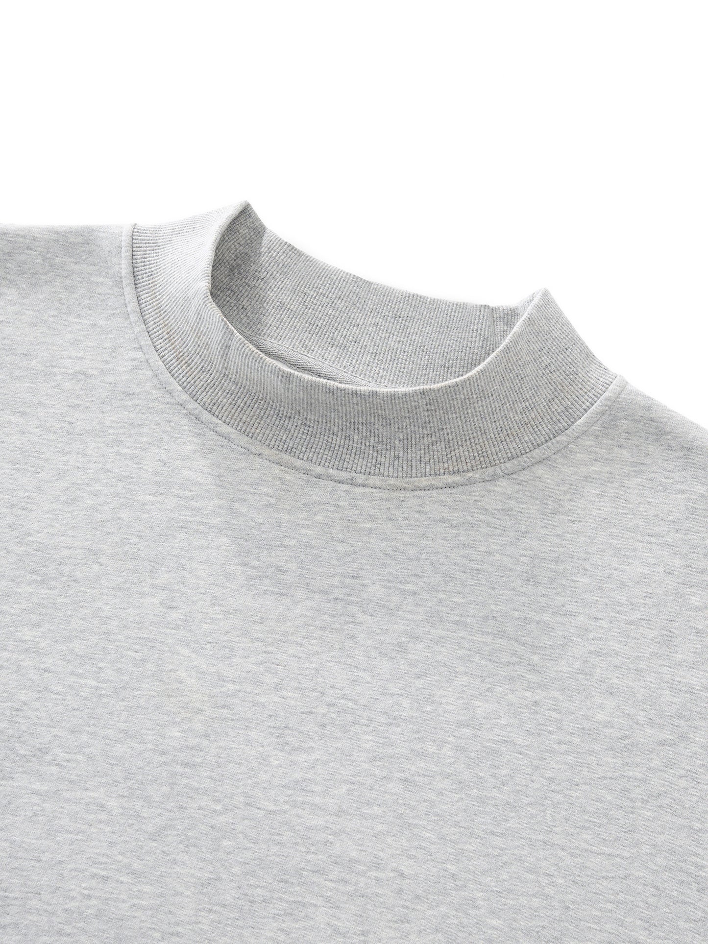 "Pay Attention To Me" Essential Fleece Mock-Neck Crew Sweatshirt